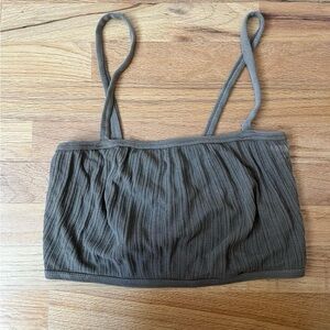 Pointelle Bralette Backyard Crop Tank